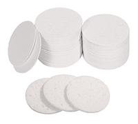 60 Comptes Éponges de Visage Éponge Faciale Compressée Éponge de Nettoyage Naturelle pour Nettoyage de Visage, Démaquillage (Blanc, 2,75 Pouces)