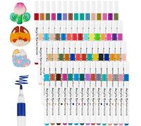 60 Couleurs Feutre Acrylique Feutres Acrylique Acrylic Paint Marker Stylos de Marqueur Peinture Acrylique Marqueur Acrylique Marker Pointe Fine Pinceau pour Plastique Bois Verre Ceramique Galet