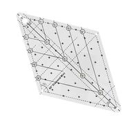 60 Degree Quilting Template Ruler Easy to Use Fabric Cutting Acrylic Patchwork for Sewing
