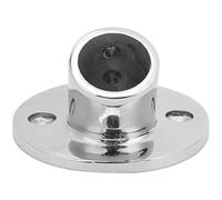 60 Degree Round Tube Base Hand Rail Fitting, Marine Grade 316 Stainless Steel Hand Rail Base with Mirror Polish, Corrosion Resistant Stanchion Base for Yacht Deck Railing Systems (Il s'est levé)