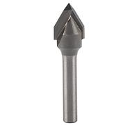 60 Degree V - Groove Router Bit | 6mm Shank YG6 Alloy Head & 45# Carbon Steel Body | Wood Carving Bit for Cabinets / Furniture / DIY Projects | Dependable Woodworking Tool