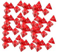 60 dés rouges à quatre côtés adaptés pour les jeux de bar, les réunions de famille, les fêtes à thème, les réunions entre amis