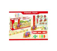 (60 dominoes set)Automatic Dominos Trains Toys for Kid Brick Blocks Kits Games Puzzle Toys Birthday Christmas Gift