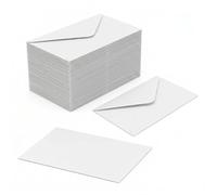 60 Enveloppes Blanches 11x16 cm Format C6 Papier Offset 100g Haut de Gamme pour Invitation Mariage Faire-Part Baptême Carte de Vœux et Correspondance Commerciale Idéal Photos A6 Sans Fenêtre