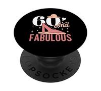 60 et Fabuleux Joyeux 60e Anniversaire Bday célébrant PopSockets PopGrip Adhésif