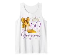 60 et Gorgeous 60th Birthday 60 Ans Queen Bday Party Débardeur