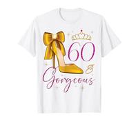 60 et Gorgeous 60th Birthday 60 Ans Queen Bday Party T-Shirt
