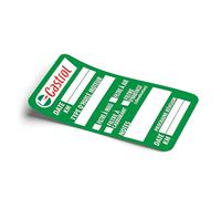 60 étiquettes autocollantes en PVC pour service de vidange d'huile de Castrol