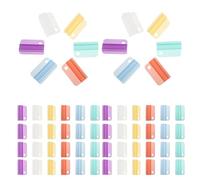 60 étiquettes plastiques pour dossiers suspendus à code couleur | Lecture rapide des repères, clips d’indexation pour tri de documents, maintien , pour réunions et archives
