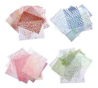 60 feuilles / 4 pack Papier de scrapbooking texturé et tissu en maille, papier décoratif de 5x7 pouces pour le planificateur scrapbooking Planner Photo Album Supplies, Scrapbook