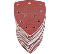 60 Feuilles Abrasives Triangles Papier Poncage Triangulaire Ponceuse Mouse , 105 x152 mm, Grain P40/60/80/120/180/240