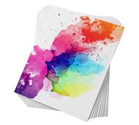 60 Feuilles De Papier Aquarelle, Presse À Froid 50 % Coton Et 140 Lb/300 G/M² Blanc En Vrac Sans Acide (10,63 X 7,68 Pouces)