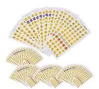 60 feuilles Funny Traits du visage Stickers pour enfants, 3300 Décor pour Cartes cadeaux Salutations de l'iPhone Facebook Twitter pour téléphone portable, ordinateur portable, Notebook Decoration