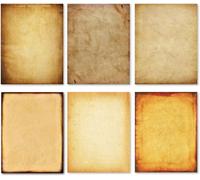 60 Feuilles Papier Lettres Vintage De Luxe, Double Taille 120gsm Imprimante 6 Assortis Conception Rétro Parchemin