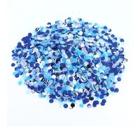 60 g de confettis bleu pour mariage, anniversaire, décoration de table bleu, confettis argentés, pailletés multicolores pour révélation de genre, ballons, table, boîte cadeau