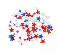 60 g de confettis de table étoiles scintillantes rouge bleu blanc 4 juillet fête nationale thème américain présidents anniversaire fête patriotique feuille paillettes confettis
