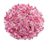 60 g de confettis roses pour mariage, anniversaire, grands confettis, décoration de table rose, décoration à disperser, confettis roses argentés, confettis pailletés multicolores pour révélation de
