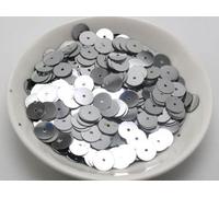 60 grammes 5mm 6mm 8mm 10mm 12mm Paillettes plates rondes en vrac couture mariage-argent, 8MM 3000 pièces