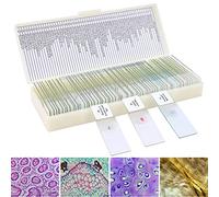 60 Lamelles de Microscope Préparées avec des Spécimens Biologiques, Insectes, Plantes, Cellules Humaines, Accessoires de Microscope, Lamelles de Microscope Permanentes