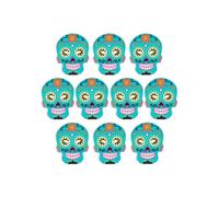 60 masques plats en carton à colorier - Calavera mexicaine