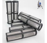 60 Mesh 243080 Lot de 8 filtres de collecteur de pompe compatibles avec les pulvérisateurs de peinture sans air Graco Pro190 Pro210 Pro270 Magnum A100 ProPlus ST PRO Airless Filtre de rechange 243-080