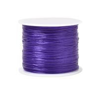 60 mètres de fil élastique en nylon pour bracelets 0,6 mm, colliers, perles et création de bijoux différentes couleurs (violet)