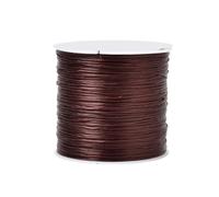 60 mètres en nylon élastique pour bracelets de 0,6 mm, colliers, perles et création de bijoux différentes couleurs (marron)