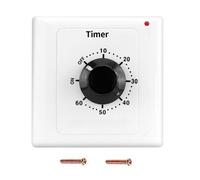 60 Min Interrupteur de Minuterie, AC 220V 15A Compte à Rebours Mécanique Intelligent à Minuterie Socket Time Switch Bouton