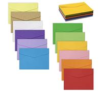 60 Mini Enveloppe SZXMDKH Enveloppes Couleur, 12 Couleurs Enveloppe pour Invitation de Mariage, Fête d'Anniversaire, Cartes de Voeux 11,7 x 8,1 cm