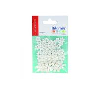 60 Mini Fleurs papier - Blanc
