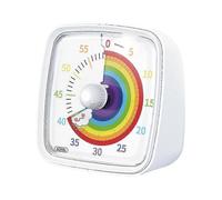 60-Minute Visual Timer with Night Light, Countdown Timer,Pomodoro Timer with Rainbow Pattern for Kids and Adults