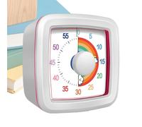 60 Minutes Minuteur Visuel, Compte à Rebours Mécanique pour et Adultes, Dispositif Silencieux Mécanique de Gestion du Temps pour Salle de Classe Enseignement Bureaux Lecture Examen Étude Maison