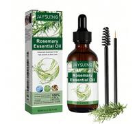 60 ml Huile essentielle de romarin à usage multiple, hydratante, volumisante, nourrissante pour les cheveux, légère, douce et fraîche, sans alcool, aide au sommeil, soulage la fatigue, apaise l'humeur