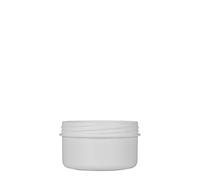 60 ml pot en plastique 'White Line', PP, blanc, ouverture : bouchon à vis