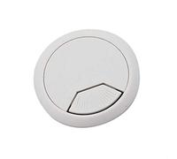 60 mm - Couvercle de trou de fil de bureau - Réutilisable - En plastique - Circulaire - Passe-table - Gestion des câbles - Pour la maison et le bureau - 1 pièce - Durable et attrayant