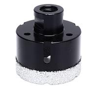 60 mm Diamond Hole Opener Drill Bit, M14 Threaded Hole Drilling Tool for Marble Granite Concrete, Black Diamond Drill Bit with 60 mm Diameter for Stone Tile Ceramic Drilling