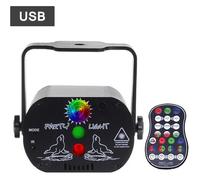 60 modèles Mini DJ projecteur led Disco lumière fête éclairage de scène effet commande vocale USB Laser projecteur [F2577EB]