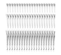 60 Morceaux De Délai De Cheveux En Métal, Pinces De Cheveux Marquées, Clips À Outils De Coiffure, Clips Auxiliaires Bouclés, Fournitures De Salon À Coiffure.