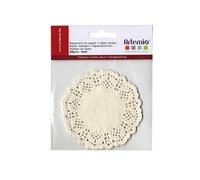 60 napperons en papier blancs Ø 9 cm