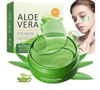 60 Paires de Patchs Yeux Collagène & Aloe Vera,Masques Anti-Cernes,Anti-Poches,Anti-Rides,Soin Hydratant et Raffermissant pour Hommes et Femmes