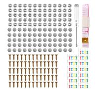 60 paires de vis pour réparation de toit de voiture,Ciel de toit voiture,Réparation de toit de voiture,Outil de réparation de toit intérieur,Réparation de rivets de toit,Tapisserie de voiture