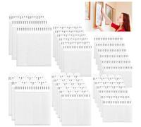 60 Paires Scratch Autocollant Double Face Accroche Tableau Sans Percer