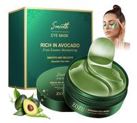 60 Patchs pour Les Yeux, Eye Patch Hydrogel,Contre Les Cernes Poches Rides Cercles foncés Puffiness, Masque pour Cache-œil à l'avocat Femme Coussinets Hydratants,Soin Des Yeux Anti-Rides