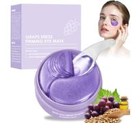 60 Patchs Yeux au Collagène et pépins de raisin, Anti-Cernes et Anti-Rides, Masques Hydratants au Gel d’Acide Hyaluronique, Pour Poches et Peau Fatiguée, Soins Visage Homme Femme