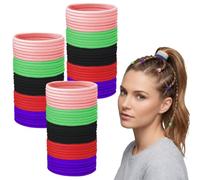 60 Pcs Anti Poux Attache Capillaire Élastiques Anti-Poux 5 Couleurs Disponibles Enrichis En Huiles Essentielles Plantes Naturelles Effet Longue Durée Réutilisables Faciles À Ranger Et À Transporter