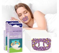 60 Pcs Bande Buccale Pour Dormir Adhésif Mouth Tape Pendant Le Sommeil Anti Ronflement Respiration Nasale Et Développez L'habitude, Tissu Non Tissé Hypoallergénique Et Adhésif Médical