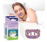 60 Pcs Bande Buccale pour Dormir Adhésif Mouth Tape Pendant le Sommeil Anti Ronflement Respiration Nasale et Développez L'habitude, Tissu non Tissé Hypoallergénique et Adhésif Médical