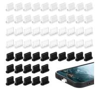 60 Pcs Bouchons Anti-Poussière en Silicone pour Port USB Type C, Port USB C, Bouchons Anti-Poussière, Type-C Housse Anti-Poussière en Silicone, pour Smartphone, Tablette & Autres Appareils USB Type-C