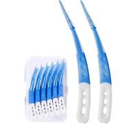 60 Pcs Brossettes Interdentaires, Brossette Interdentaire, Brosse Interdentaire avec Boîte, Soft Silicone Brosse à Dents, Outil de Nettoyage de Dents pour Inter Dentaire Hygiène Interdentaire
