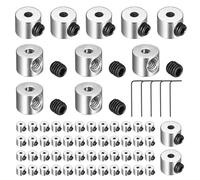 60 Pcs Fermoir de Verrouillage, Porte Fermoir Épingles Verrouillage de Rechange, Fermoirs à Goupille, Pin Backs Locking pour Badges Broches Sacs à Dos étiquettes nominatives, avec 6 Clés (6 x 5 mm)